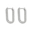 Cercei Argint Tip Huggie Hoops cu Pietre Zirconia