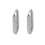 Cercei Argint Tip Huggie Hoops cu Pietre Zirconia