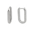 Cercei Argint Tip Huggie Hoops cu Pietre Zirconia