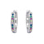 Cercei Argint Veriga Eternity Rainbow
