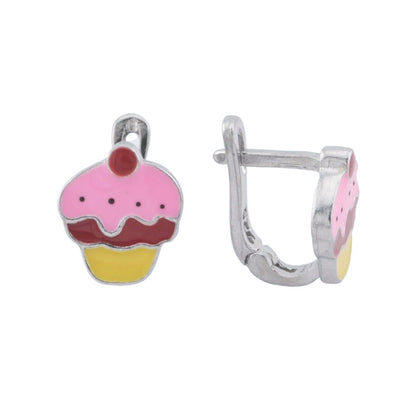 Cercei pentru Copii Argint Cupcake
