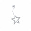 Cercel Piercing Argint Shooting Star