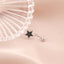 Cercel Piercing Argint Stea cu Email Negru