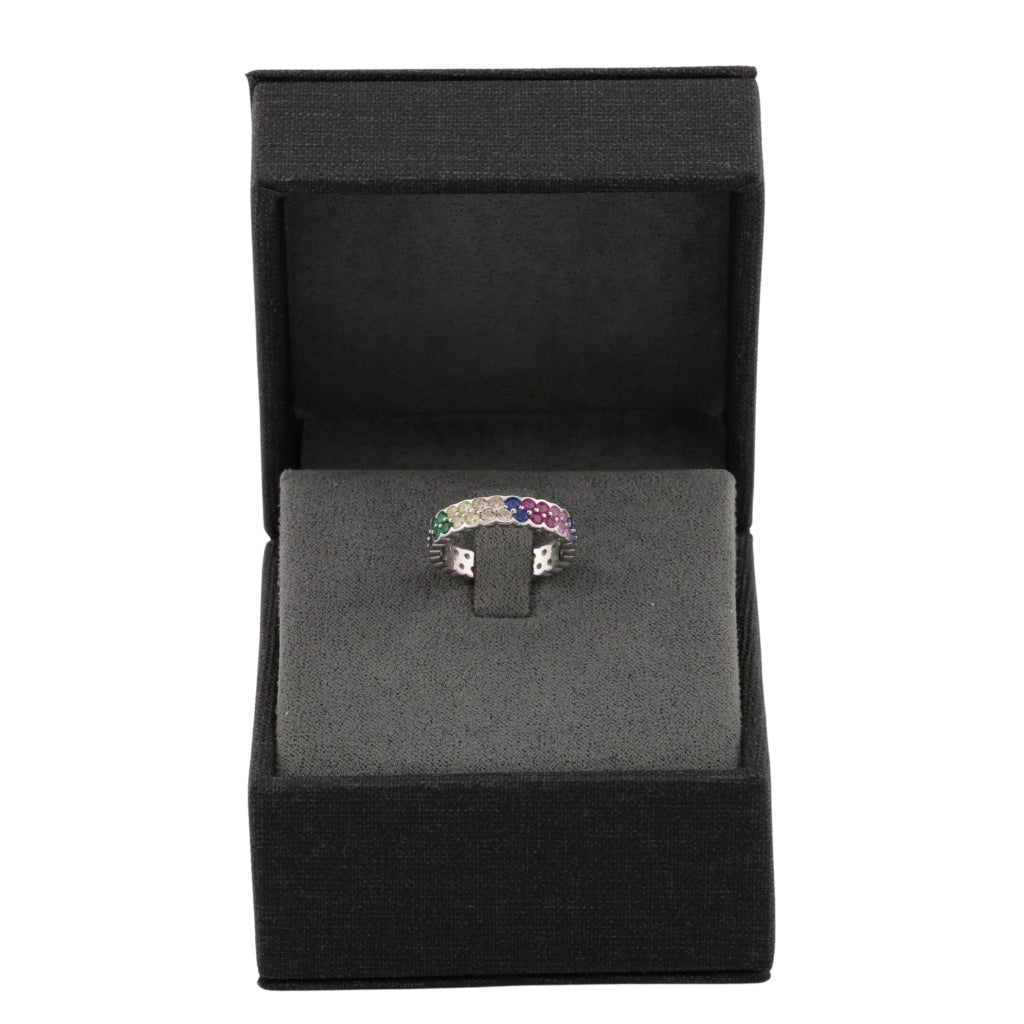 Inel Argint Eternity Multicolor 5 mm