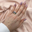 Inel Argint Irregular Rainbow Stones