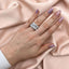 Inel Argint Eternity Oval Stones