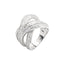 Inel Argint Bold cu Pietre Zirconia