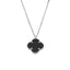 Lant Argint Floare cu Onix 1.5 cm