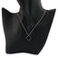 Lant Argint Floare cu Onix 1.5 cm