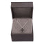 Lant Argint Floare cu Onix 1.5 cm