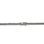 Lant Argint Tennis 3mm cu Pietre Negre