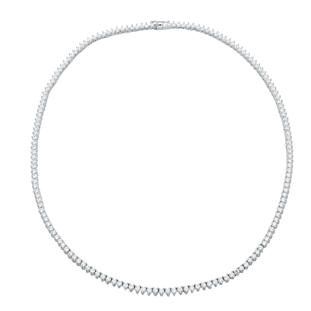 Lant Argint Tennis 2mm cu Pietre Albe Triangle