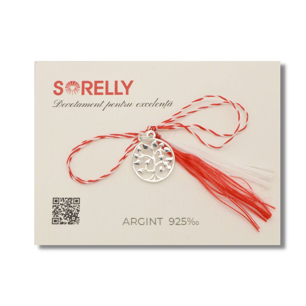 Martisor Pandantiv Argint Copacul Vietii Rotund