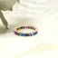 Inel Aur 14k Eternity cu Pietre Multicolore