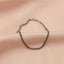 Bratara Tennis Aur Alb 14k cu Pietre Negre 1.5mm