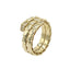 Inel Aur 14k Sarpe Dublu cu Pietre Zirconia