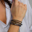 Bratara Aur 14k Snur cu Bile si Hematit Bleumarin 4mm