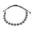 Bratara Aur 14k Snur Gri cu Bile Hematit 5mm