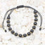 Bratara Aur 14k Snur Gri cu Bile Hematit 5mm