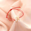 Bratara Aur 14k Snur Rosu Litera N