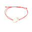 Bratara Aur 14k Snur Rosu Litera O