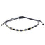 Bratara Snur Gri cu Bile de Aur 14k si Hematit 3mm