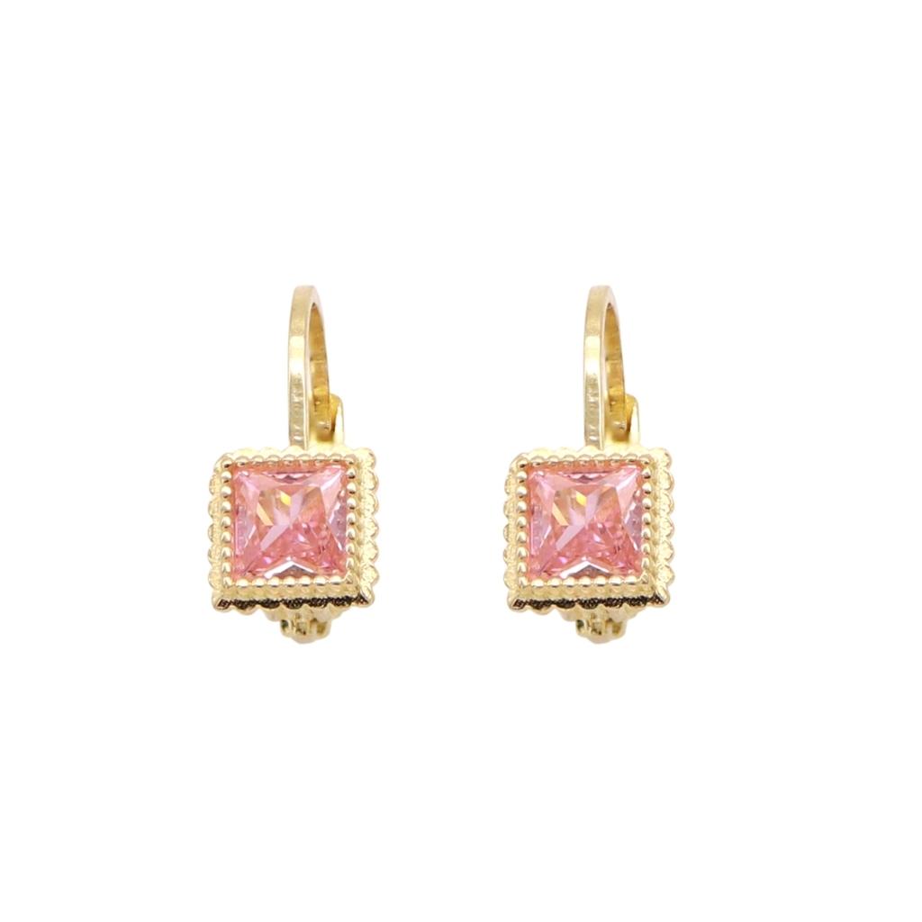 Cercei Copii Aur 14k cu Piatra Zirconia