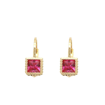 Cercei Copii Aur 14k cu Piatra Zirconia