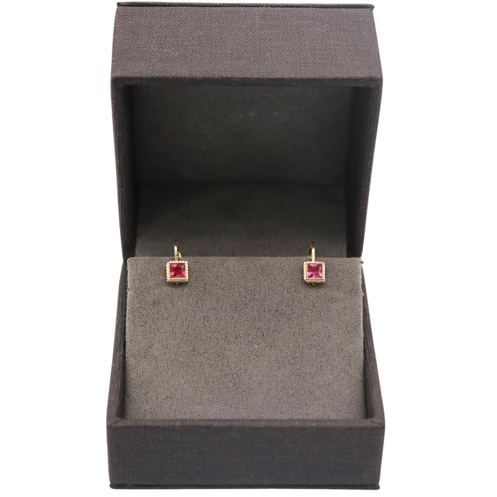 Cercei Copii Aur 14k cu Piatra Zirconia