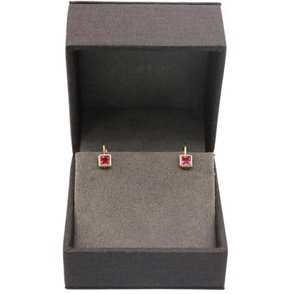 Cercei Copii Aur 14k cu Piatra Zirconia