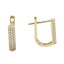 Cercei Aur 14k cu Pietre Zirconia Albe