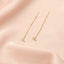 Cercei Aur 14k Fir Cruce cu Pietre Zirconia
