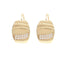 Cercei Aur 14k Geometrici cu Pietre Zirconia
