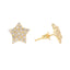Cercei Aur 14k Stea si Pietre Zirconia