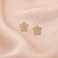 Cercei Aur 14k Stea si Pietre Zirconia
