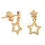 Cercei Aur 14k Stelute Decupate