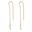 Cercei Fir Dublu Aur 14k Infinit cu Pietre Zirconia