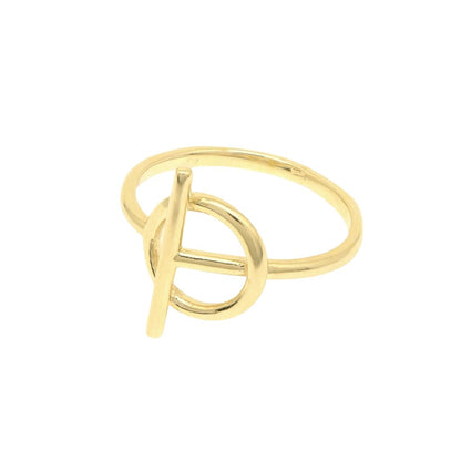 Inel Aur 14k Minimalist T-Bar