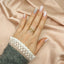 Inel Aur 14k Floare si Element Rotund cu Zirconia