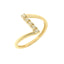 Inel Aur 14k Model Minimalist cu Pietre Zirconia