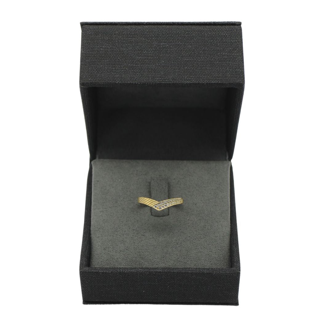 Inel Aur 14k Model Minimalist V-Shape