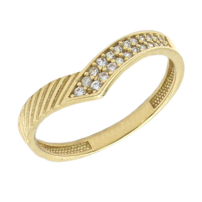 Inel Aur 14k Model Minimalist V-Shape