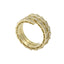 Inel Dublu Aur 14k Sarpe cu Pietre Zirconia