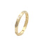 Inel Aur 14k cu Nituri si Model Geometric