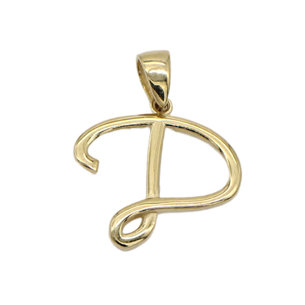 Pandantiv Aur 14k Initiala D