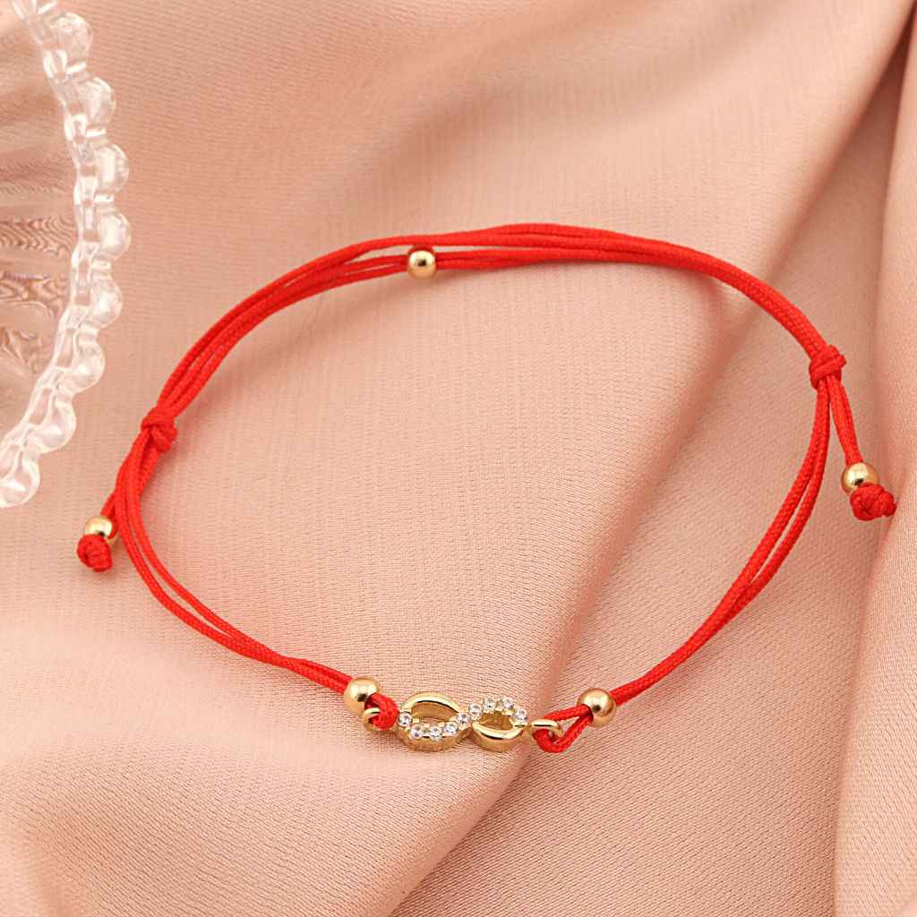 Bratara Snur Aur 14k Model Infinit cu Pietre Zirconia