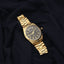 Ceas Barbati Aur 14k Geneve Cadran Negru 30mm