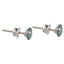 Cercei Argint Birthstone Luna Mai - Happy Turquoise