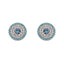 Cercei Argint Evil Eye Turcoaz