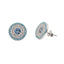 Cercei Argint Evil Eye Turcoaz